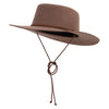 Women's 3.5" Stiff Brim Gambler Hat - Lt-Brown OSFM
