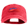 Lady Red Hat Iron on Patched Unstructured Pigment Dyed Cotton Cap - Red OSFM