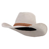 1 in Woven Band Cowboy Hat - Beige OSFM