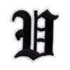 Old English Black V Patch - Black OSFM