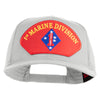 1st Marine Division Patched Solid Cotton Twill Mesh Prostyle Cap - White OSFM