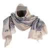 Women's Vintage Paisley Summer Scarf - Blue OSFM