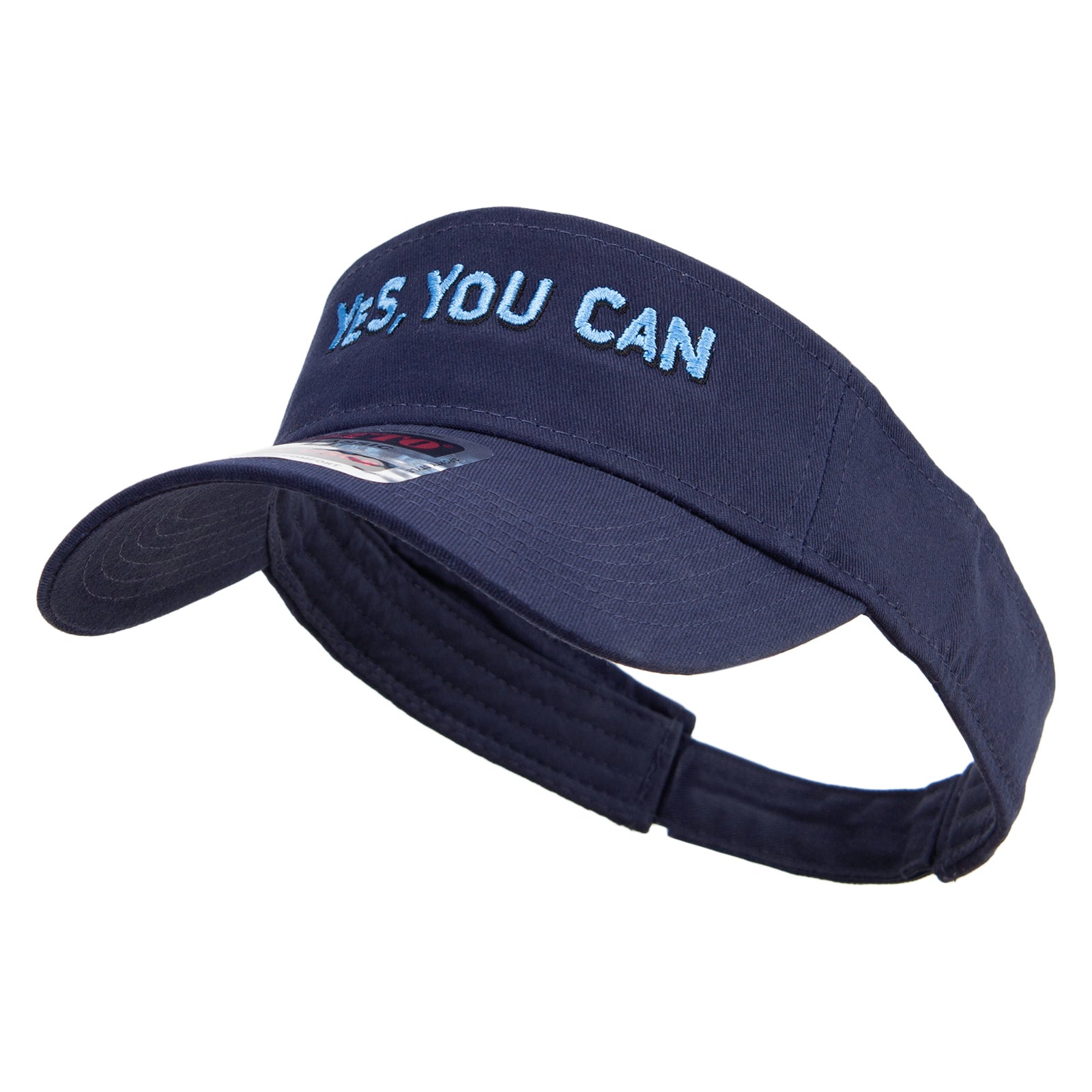 Yes You Can Embroidered Cotton Twill Sun Visor | Word Designed