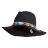 Women's 3" Fedora Style Hat - Black OSFM
