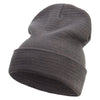 Eco-Friendly Recycled Cuff Long Beanie - Grey OSFM