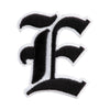Old English Black E Patch - Black OSFM