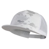 5 Panel Multicam Trucker Mesh Cap - Multicam-Alpine-White OSFM