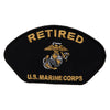 Retired US Marine Corps Patch - Black OSFM