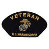 Veteran US Marine Corps Patch - Black OSFM