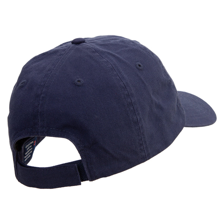Low Profile Cotton Twill Baseball Cap - Navy Unstructured Hat With Preformed Bill | 6-Panel Design