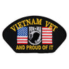 Vietnam Vet Pow Mia and Proud of It Patch - Gold Proud OSFM
