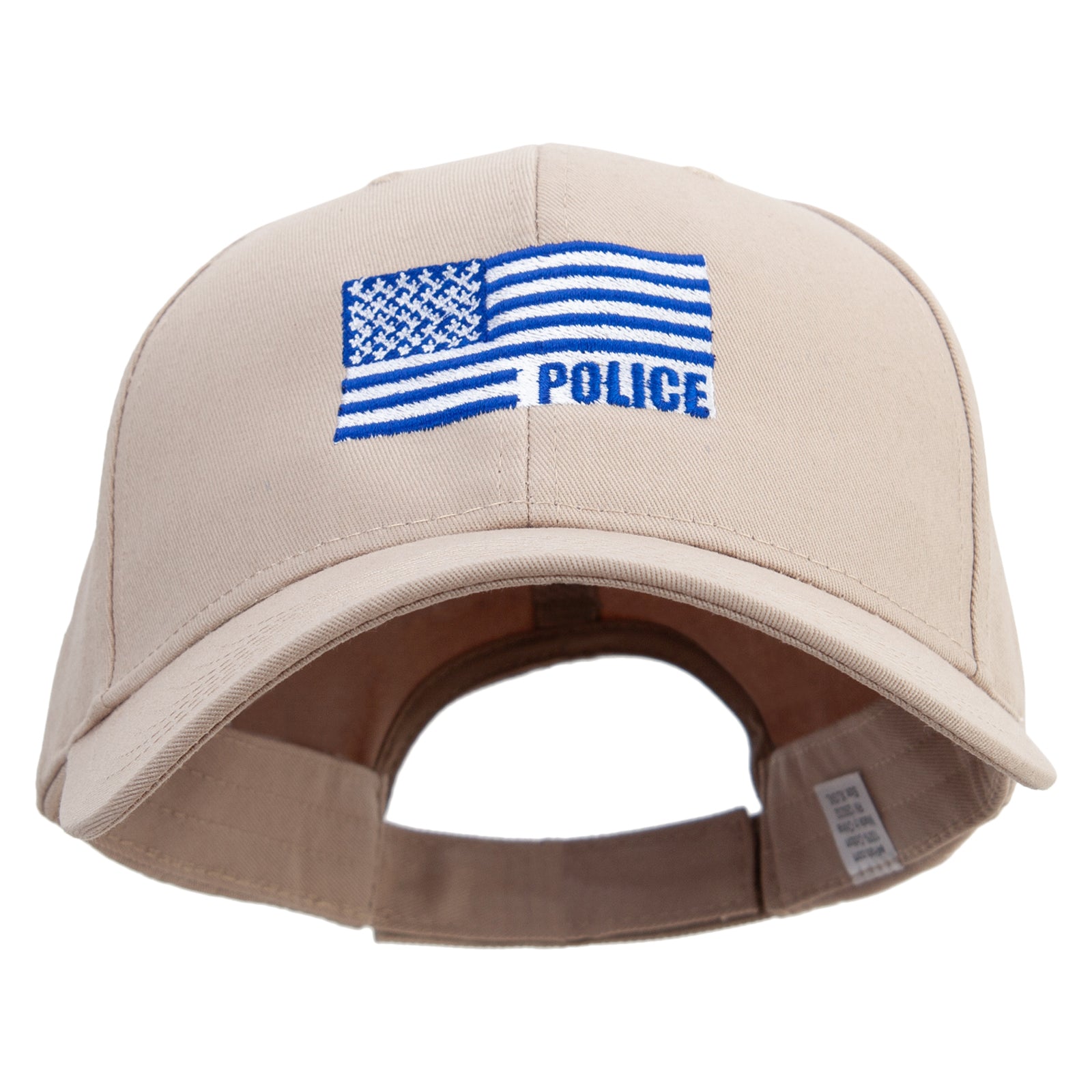 US Police Flag Embroidered Big Size High Profile Twill Cap ...
