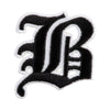 Old English Black B Patch - Black OSFM