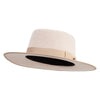 Women's Ribbon Trim and Edged Brim Hat - Oatmeal OSFM