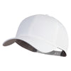 6 Panel Low Profile Structured Baseball Cap - White OSFM