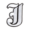 Old English White J Patch - White OSFM