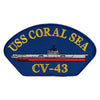 USS Coral Sea CV 43 Blue Patch - cv-43 OSFM