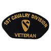 1st Cavalry Division Iron On Patch - Black OSFM