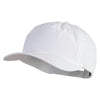 5 Panel Mid Profile Garment Washed Ripstop Cap with Rope - White OSFM