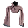 Women's Double Sided Dash & Dot Design Scarf - Pink OSFM