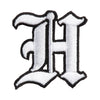 Old English White H Patch - White OSFM
