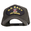 US Navy Veteran Patched Big Size Structured Solid Poly Cotton Twill High Profile Pro Style Cap - Olive XL-3XL