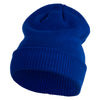 Ribbed Cuff Knit Long Beanie - Royal OSFM