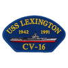 USS Lexington CV 16 Blue Patch - cv-16 OSFM