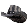 Western Toyo US Flag Hat - Black-Flag M