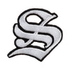 Old English White S Patch - White OSFM