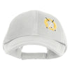 Metallic Golf Crest Sport Embroidered Iron on Patched Deluxe Performance Mesh Cap - White OSFM