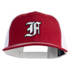 Old English White F Patched Cotton Deluxe Trucker Ball Cap - Cardinal White OSFM