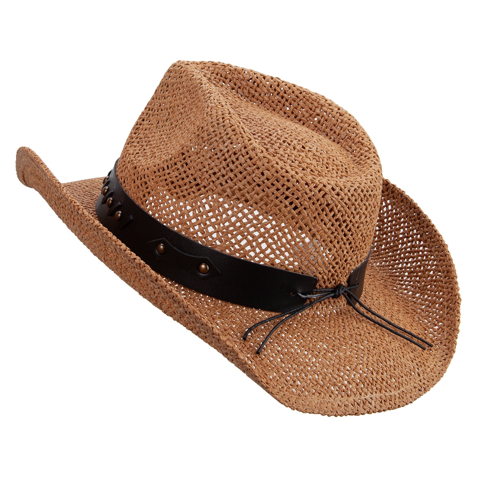 Big Size Bull Emblem Cowboy Hat Black 2XL 3XL
