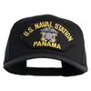 U.S. Naval Station Panama Patched Solid Cotton Twill Pro Style Cap - Black OSFM