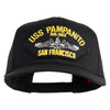 USS Pampanito SS-383 Submarine San Francisco Patched Solid Cotton Twill Pro Style Cap - Black OSFM