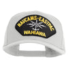 Navcams-Eastpac Wahiawa Patched Solid Cotton Twill Pro Style Cap - White OSFM