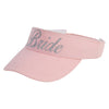 Bride Silver Heat Transfer Brushed Cotton Sunvisor - Pink OSFM