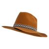 Women's Wool Felt Stiff Crown Cowboy Hat - Gold OSFM