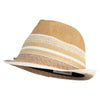 Paper Braid Nautical Band Fedora Hat