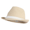 Soft Paper Braided 1.5" Brim Fedora - White Tweed OSFM