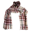 Soft Plaid Fleece Scarf - Khaki OSFM