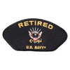 Retired US Navy Iron On Patch - Black OSFM