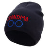 Awesome Grandma Big Size Superior Cotton Short Knit Beanie - Black XL-3XL