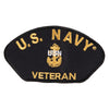 Navy USN Veteran Iron On Patch - Black OSFM