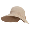 Women's Split Brim Hat - Beige OSFM