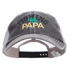 Fishing PaPa Embroidered Mesh Big Size Special Cotton Low Profile Trucker Cap - Black XL-3XL