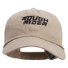 Rough Rider Embroidered Low Profile Dyed Cotton Twill Cap - Khaki OSFM