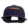 Madrun Race Embroidered Unconstructed High Profile Cotton Flat Bill Cap - Navy OSFM