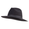 Women's Ribbon Hat Band with Simple Bow Hat - Black OSFM