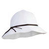 Women's 3'' Brim Foldable Bucket Hat - White OSFM